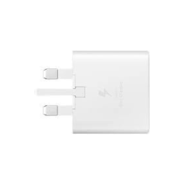 Samsung 25W Adapter USB-C 3 Pin – White - Image 3
