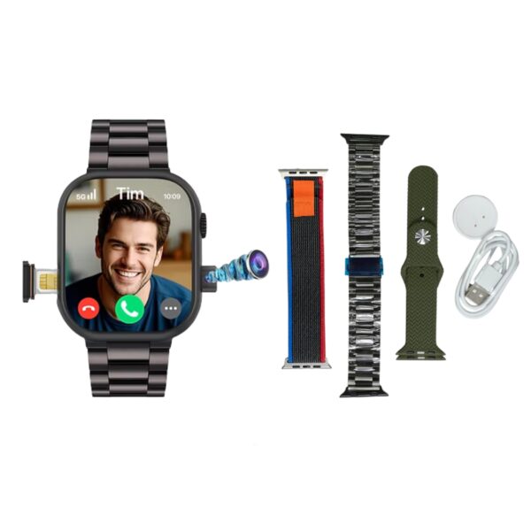 X-Inova MX3 Pro 5G Camera Smartwatch Black with 3 Straps - Image 3