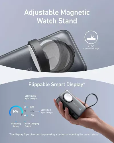 Anker MagGo Power Bank 35W Max PD 10000mAh for Apple Watch A1657 - Image 4