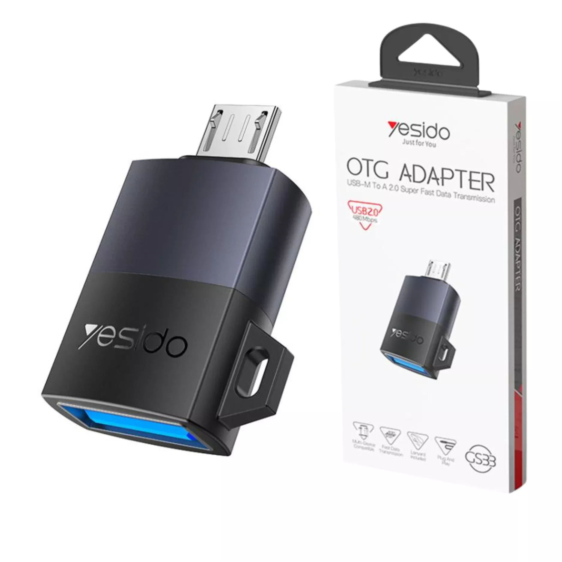 Yesido GS33 USB-A to Micro OTG Adapter